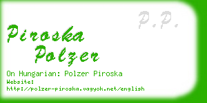 piroska polzer business card